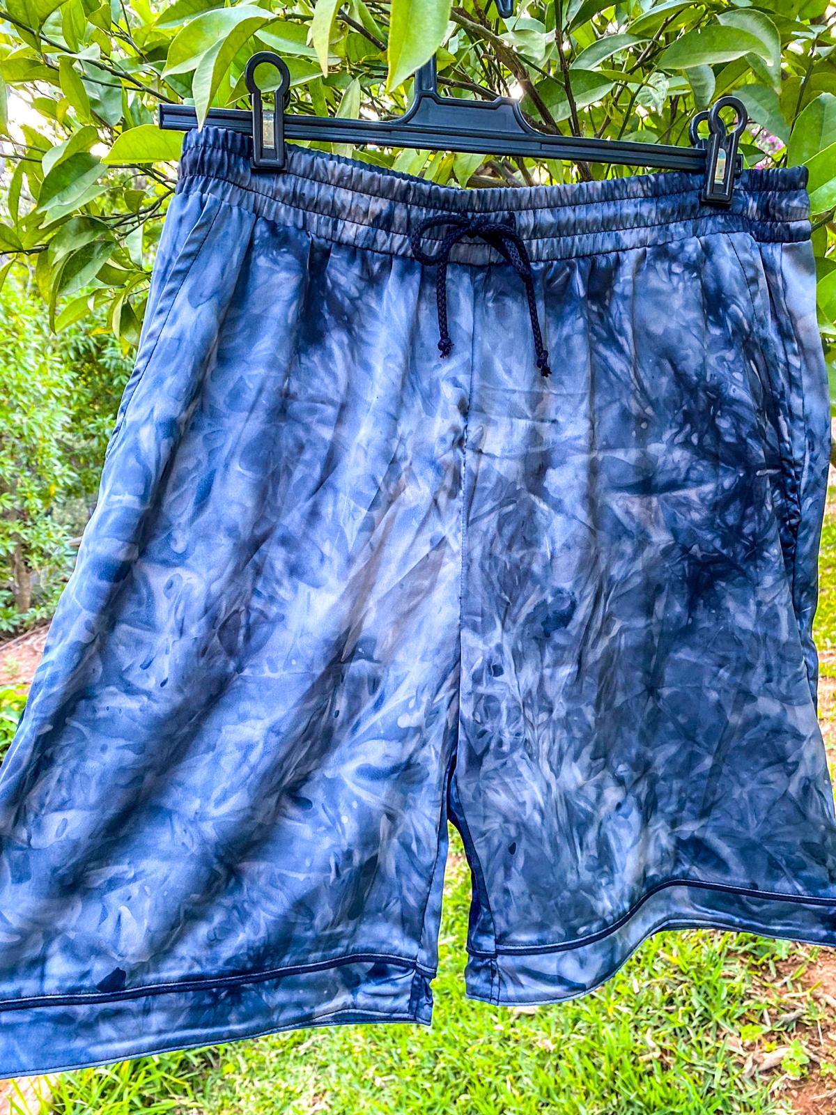 short soie gris