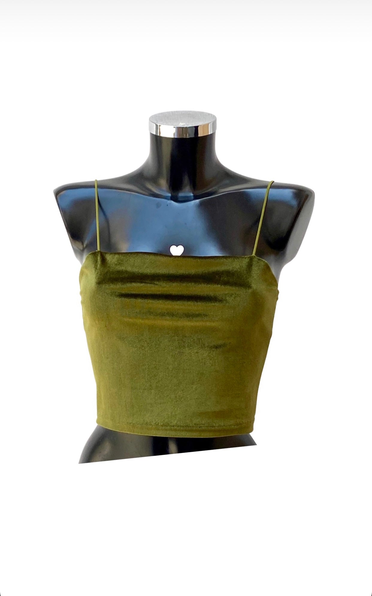 top velours vert
