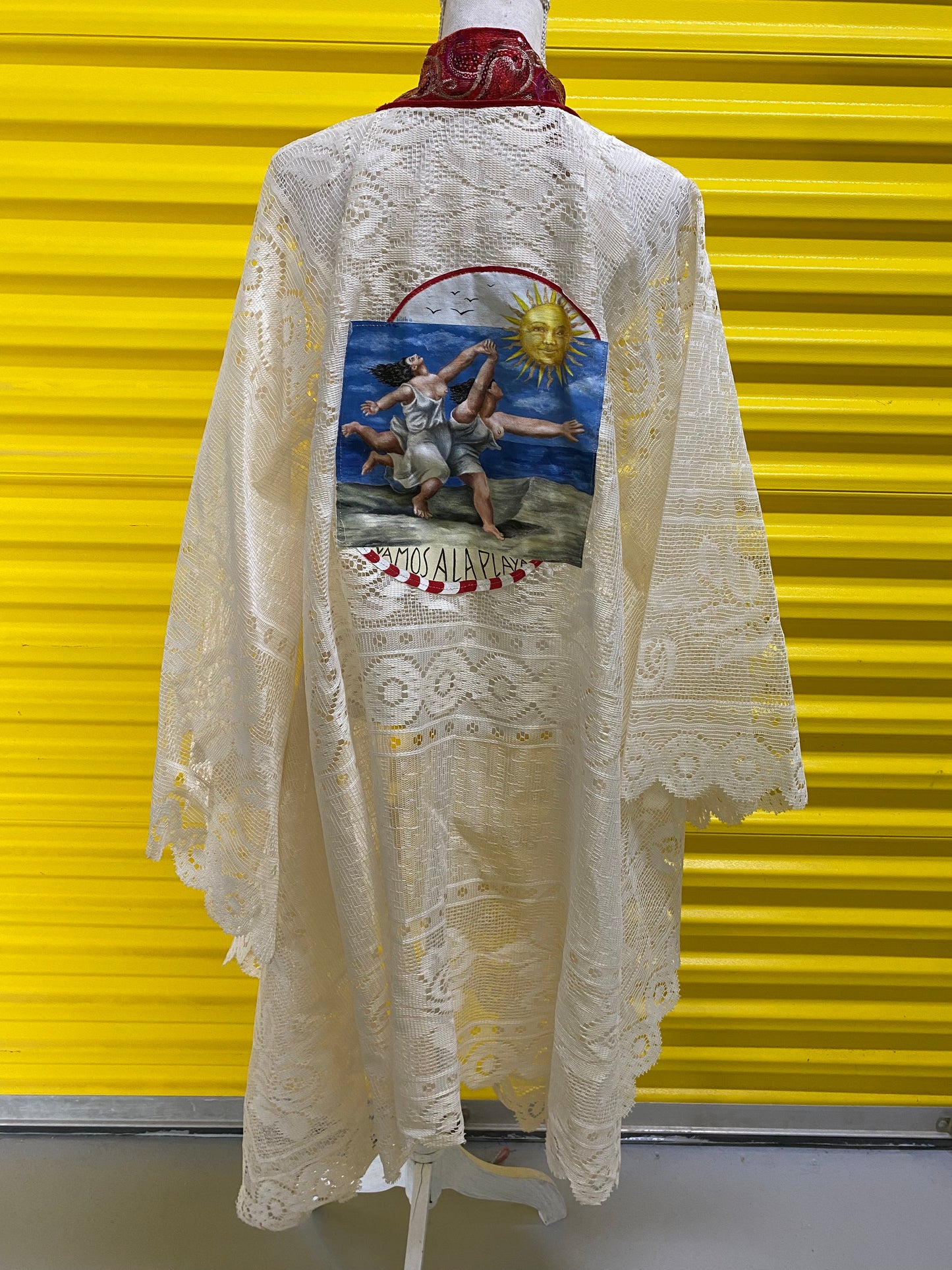 Kimono dentelle Picasso Disfruta la vida Ibiza