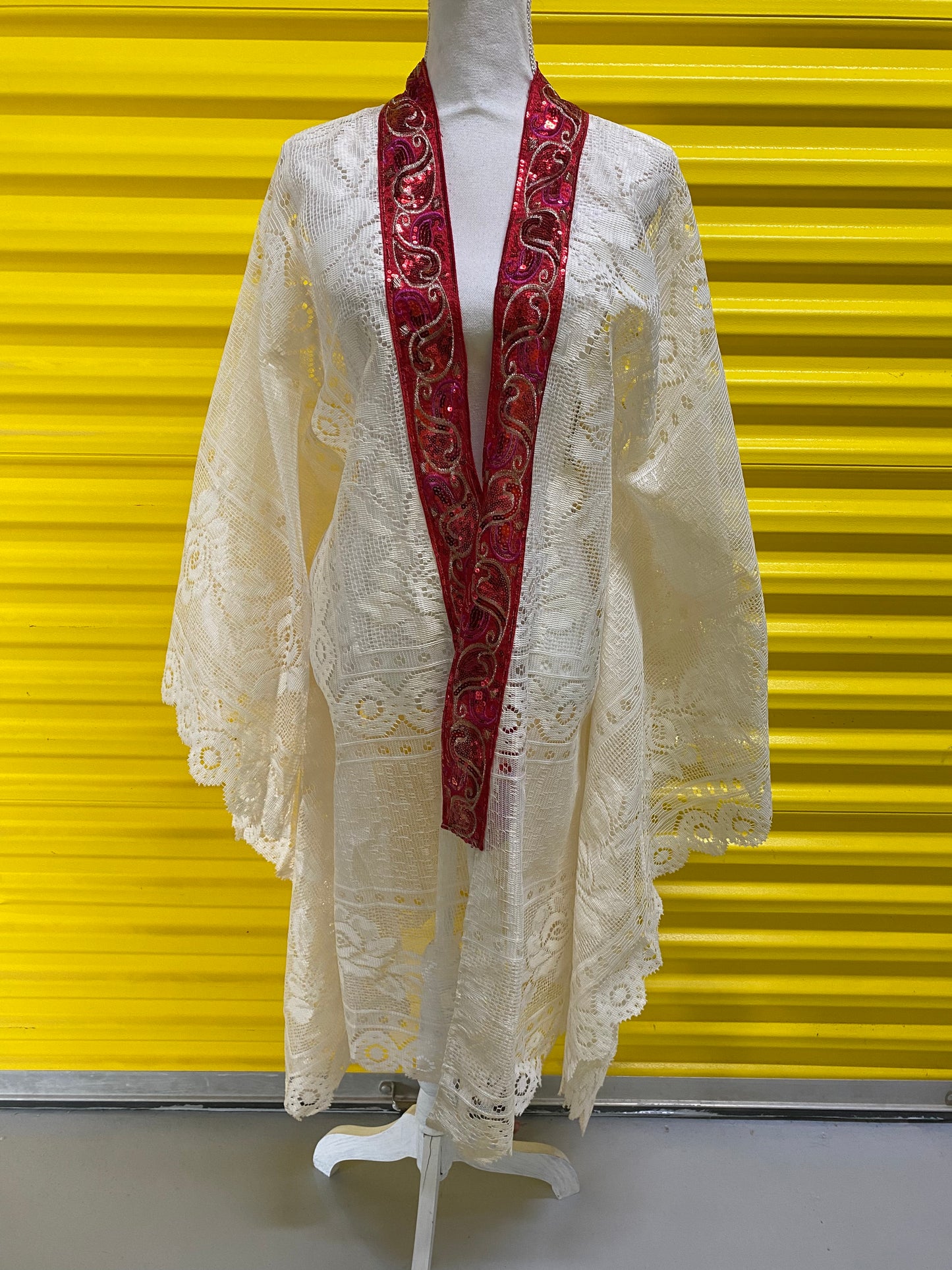 Kimono dentelle Picasso Disfruta la vida Ibiza