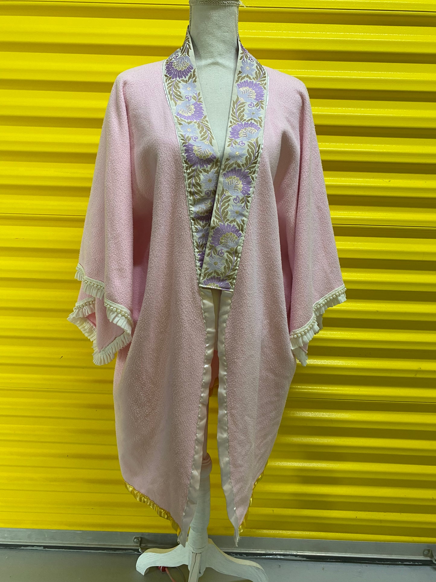 Kimono en polaire rose Disfruta la vida Ibiza