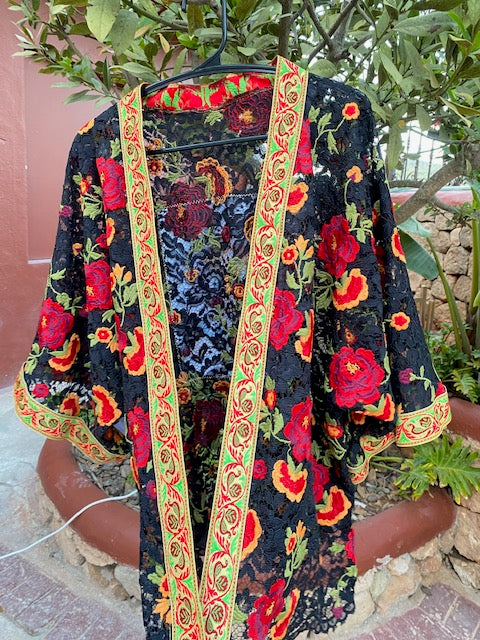 kimono en dentelle