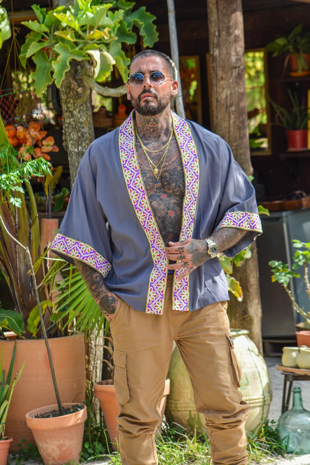 kimono gris