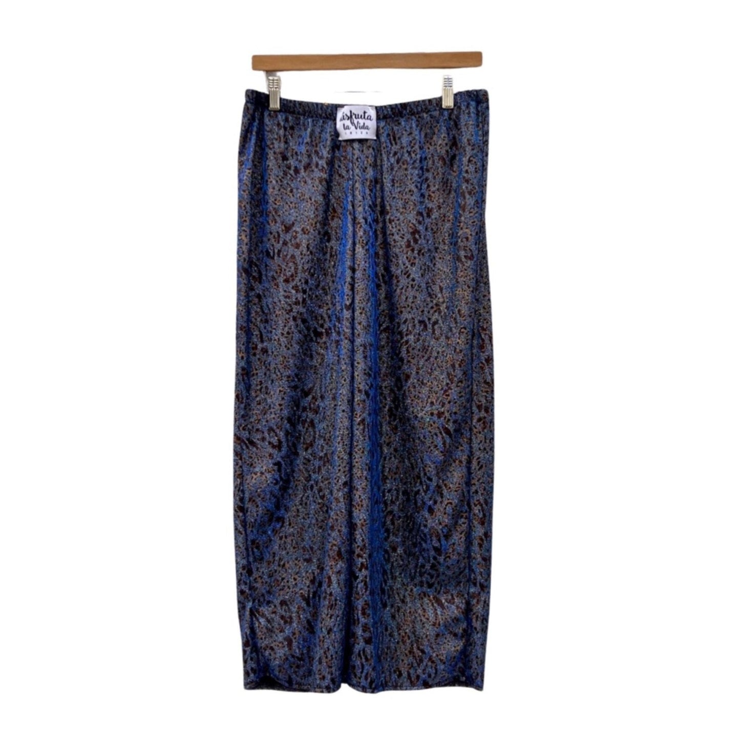 Pantacourt wide leg leo bleu Disfruta la vida Ibiza