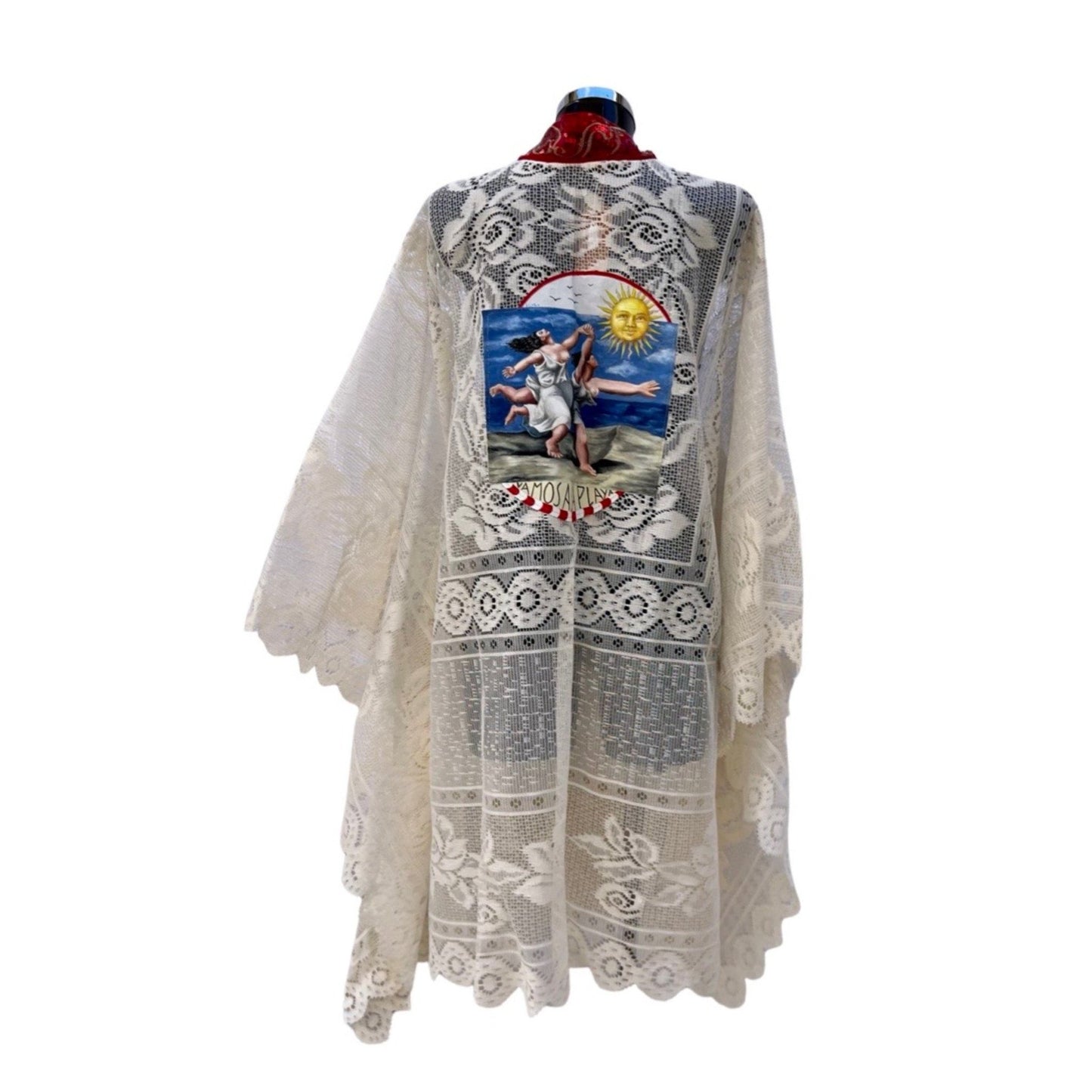 Kimono dentelle Picasso Disfruta la vida Ibiza